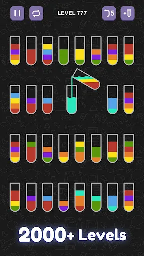 Gameplay screenshot 2 from Water Sort Puzzle - Sort Color - Puzzle game