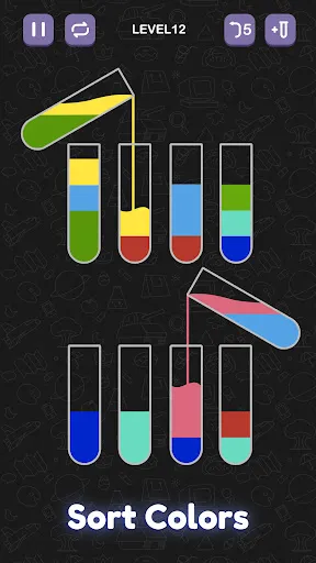 Gameplay screenshot 3 from Water Sort Puzzle - Sort Color - Puzzle game